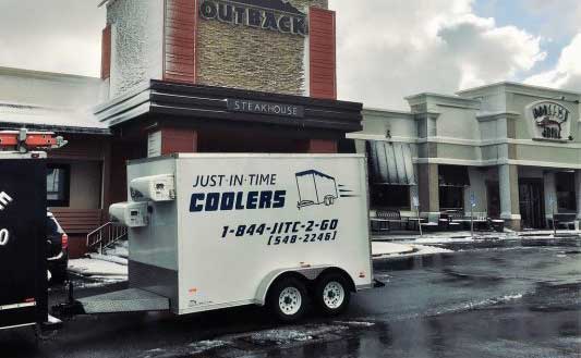 Just in Time Coolers delivered to restaurant